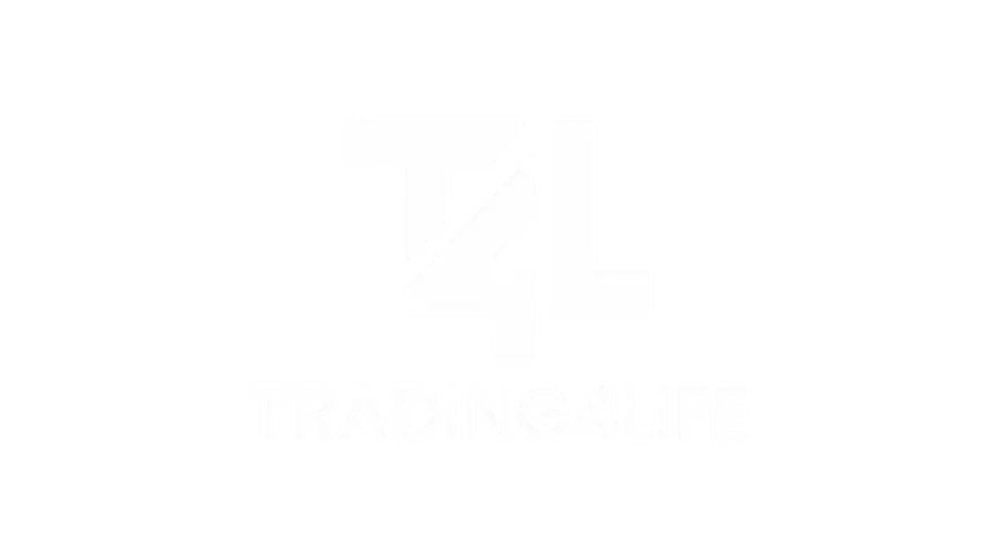 Logo principal de T4L Trading4Life sobre fondo oscuro